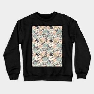 Organic Vintage Colorful Floral Pattern - 01 Crewneck Sweatshirt